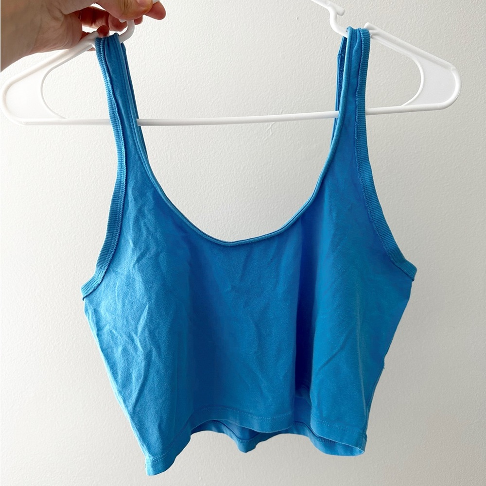 Free People Movement Blue Cropped Tank